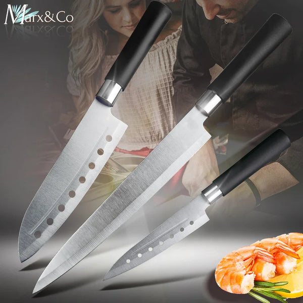 Kitchen Knife 5 7 8 Inch 3CR13 420C High Carbon Stainless Steel Utility Slicing Fruit Vegetable Meat Chef Knives Tool Cook Set