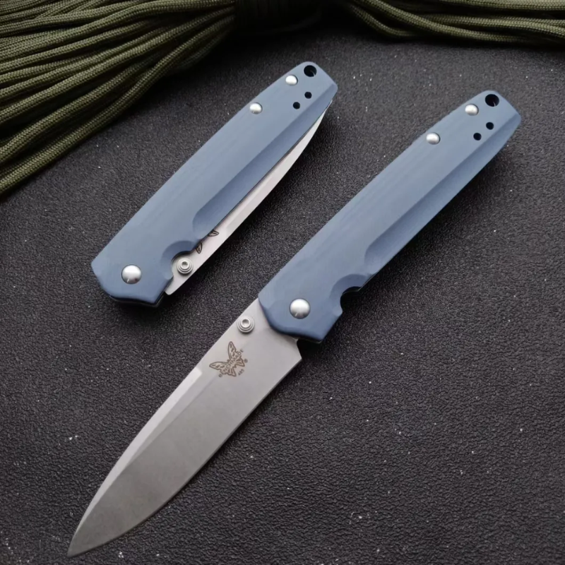 BM 485 Knife Blue G10 Handles For Hunting - Efab Shop