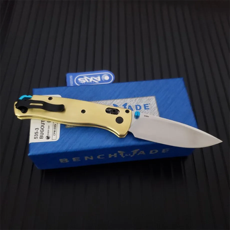 Benchmade Golden 535 Bugout Knife For Hunting