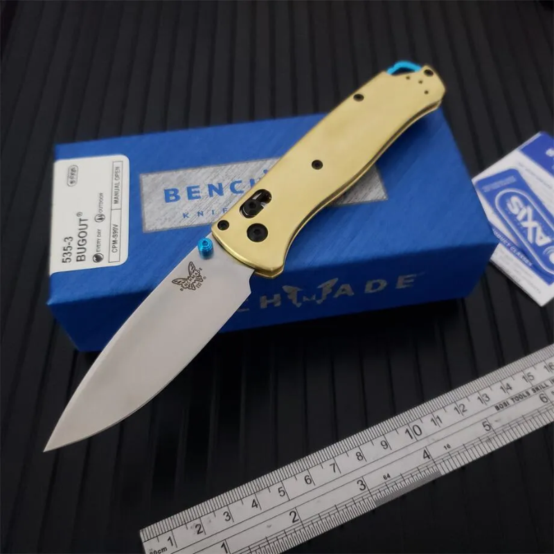 Benchmade Golden 535 Bugout Knife For Hunting