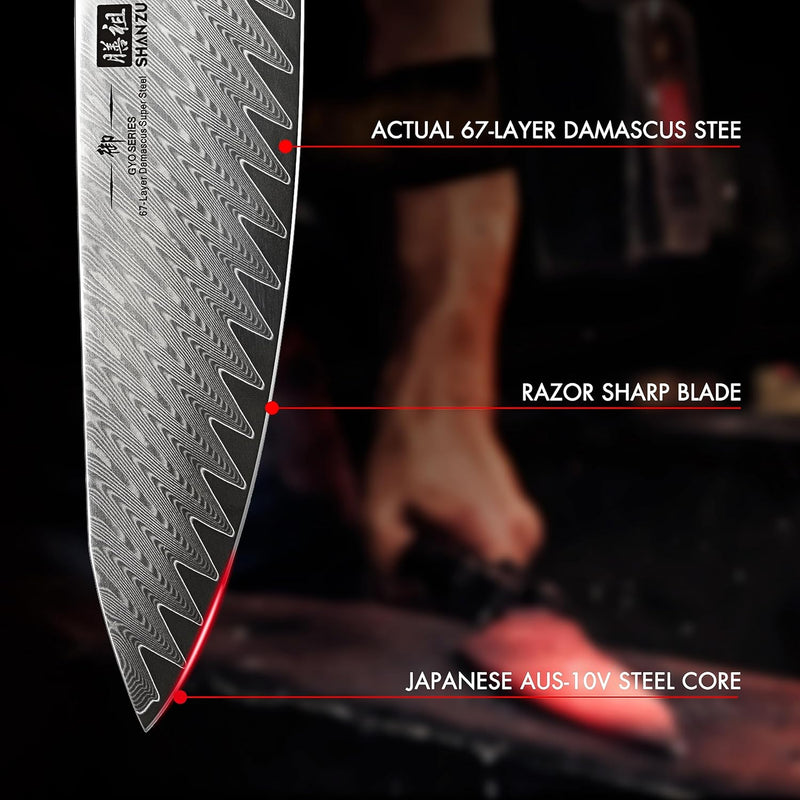 Chef Knife Damascus Steel High Carbon for cooking - Efab Shop