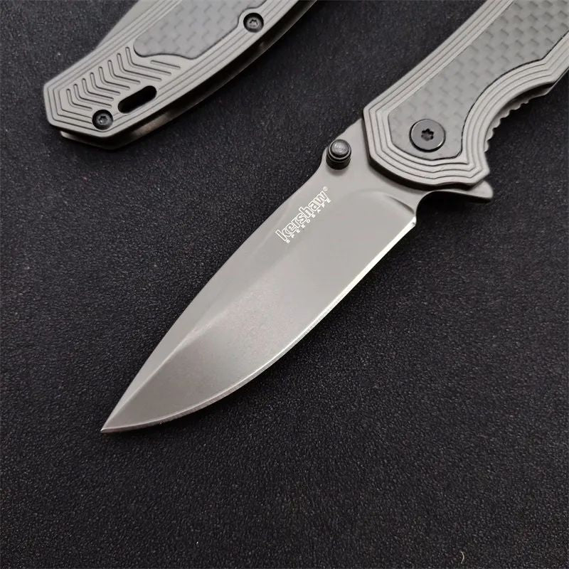Kershaw 8310 Camping Hunting Pocket Knife Gray