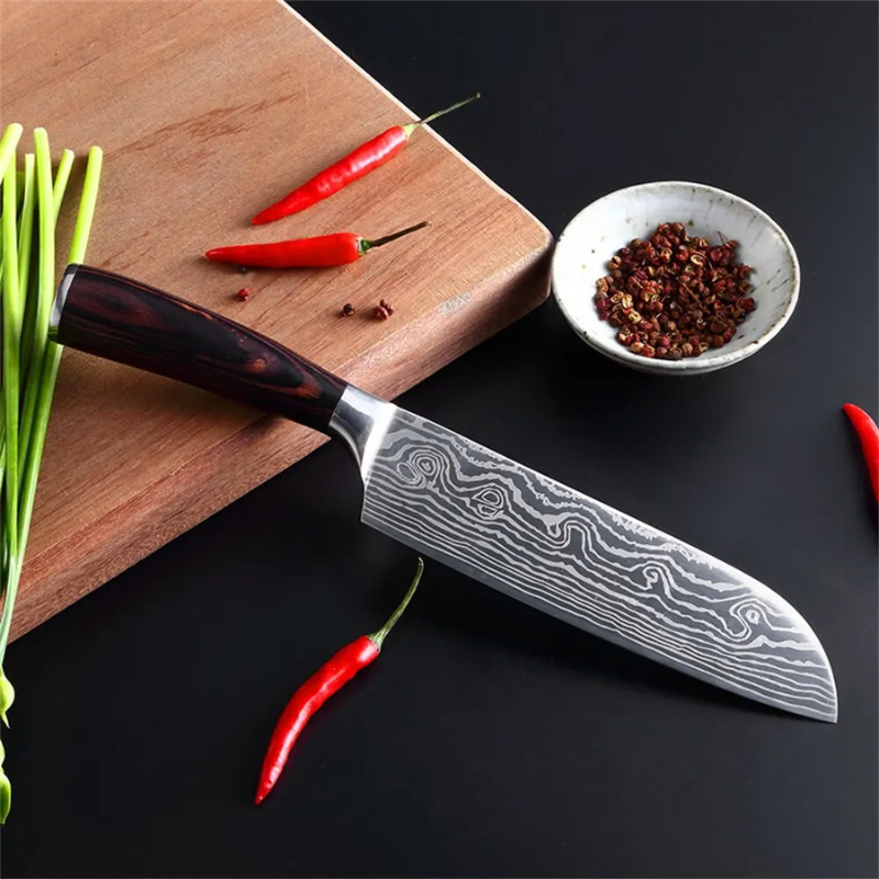 Kitchen Knife Carbon Steel 7 Inch