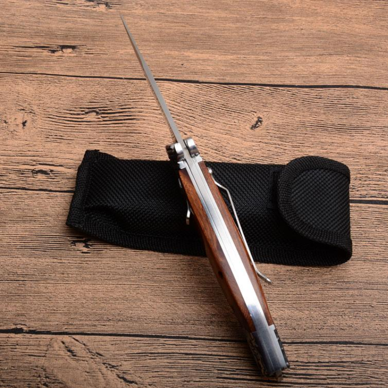 Knife Satin Blade Wood Handle For Outdoor Hunting -  Efab Shop