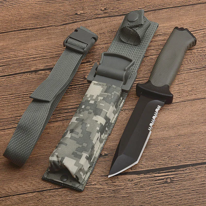 Straight Knife 12C27 Black Coated For Hunting -  Efab Shop