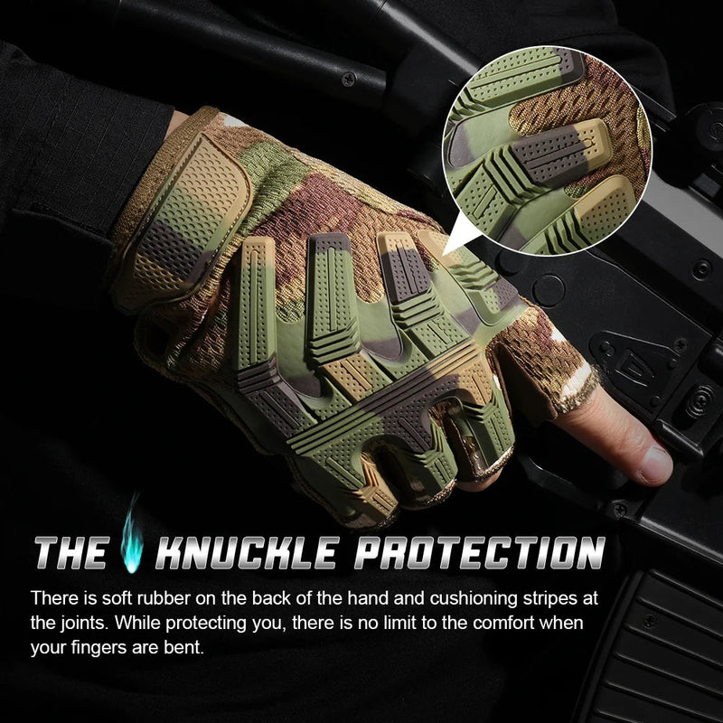 Tactical Fingerless Gloves SWEAT For Hunting Non-slip - Efab Shop™