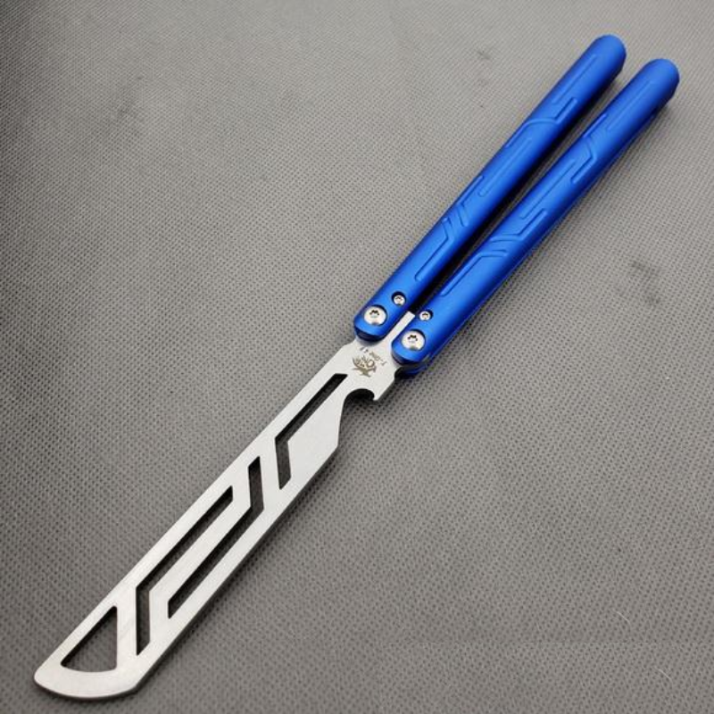 butterfly knife One channel Circle Aluminum Handle
